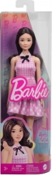 Barbie Fashionistas modna punčka v rožnatih oblekah s karirastim vzorcem