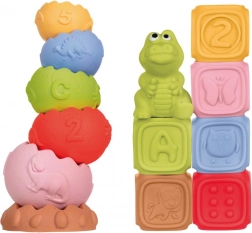 Montessori sestavljanka in senzorična piramida 13 kosov