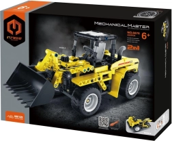 Konstrukcijski set Mechanical Master 2v1 – gradbeni nakladač in motorno kolo, 320 delov