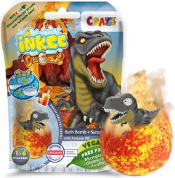 Šumeča kopalna bomba s presenečenjem Dinorex za otroke