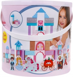 Lesene sestavljanke za deklice Princesa v gradu s sortirnikom oblik