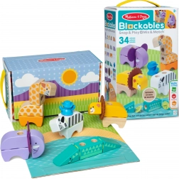 Lesena safari sestavljanka živali 34 delov MELISSA & DOUG