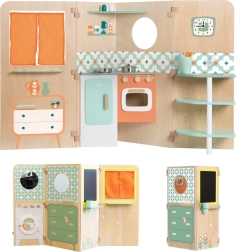 Zložljiva večnamenska hišica s kuhinjico CLASSIC WORLD XXL