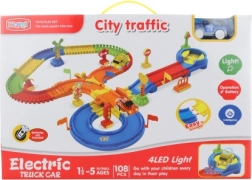 Svetleča steza z avtomobilčkom na baterije