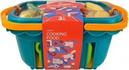 Košara z rezalnimi živili – temno zelena