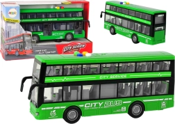 Dvonadstropni avtobus s svetlobnimi učinki in zvoki 1:16 – Zelena