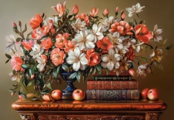 Sestavljanka Cvetlični večer 1000 kosov CASTORLAND