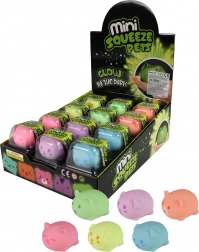 Antistres žogica Živalka, ki sveti v temi