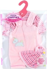 Oblačila za punčko 40–45 cm – oblekica iz poliestra