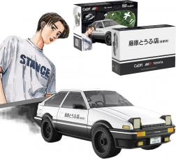 Stavebnica CaDA Toyota AE86 Trueno Initial D – belo mestno vozilo, 72 kosov