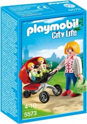 Playmobil City Life voziček za dvojčka – gradbeni set