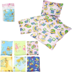 Komplet za posteljico ali zibelko z motivom medvedkov