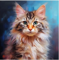 Diamantni mozaik – Portret mačke