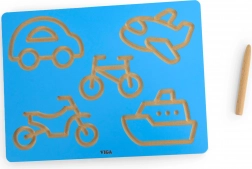 Viga grafomotorična tabla vozila