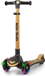 Otroški trikolesni skiro MILLY MALLY Boogie Golden z LED kolesi