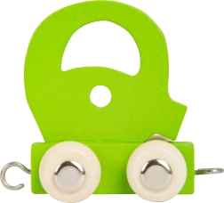 Leseni vlak – barvna abeceda, črka Q