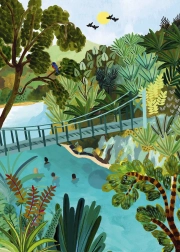 Sestavljanka Deli in Mir Modre Polole Nova Zelandija 500 kosov