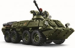 Vojaška gradbena igrača Sluban BTR-80AS v merilu 1:35