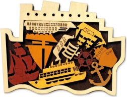 Lesena sestavljanka The Harbour od RECENT TOYS