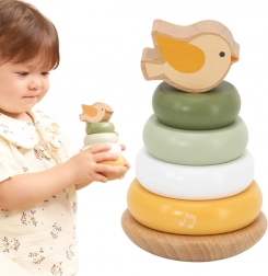 lesena izobraževalna piramida s ptičkom VIGA PolarB