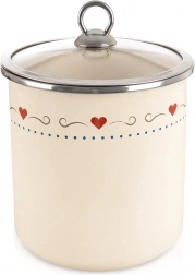 Emajlirana kuhinjska posoda s steklenim pokrovom 1,4 l TONCA