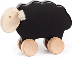 Leseni vlečni jagenjček črne barve BAJO