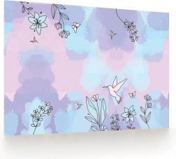 Podloga za mizo z motivom kolibrija