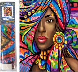 Diamantno slikanje Afričanka 30x40cm