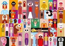 Yazz puzzle ljudje 1000 kosov