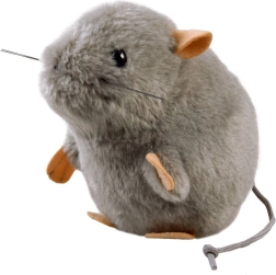 Plišasta miška siva 13 cm