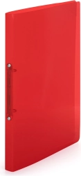 Polipropilenska mapa A4, 2-obročna, rdeča