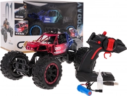 RC crawler REAL ROCK s funkcijo dima 1:16 – Rdeča