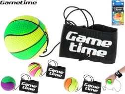 Gametime vadbena žogica na elastiki 6 cm s trakom za zapestje