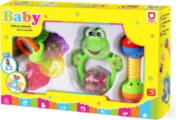 Komplet otroških ropotuljic in grizal, 3 kosi