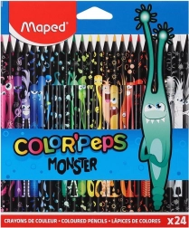 Trikotni barvice MAPED Color'Peps Monster, 24 kos