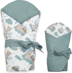 Obojestranska otroška zibelka New Baby Zmajček 80 × 80 cm