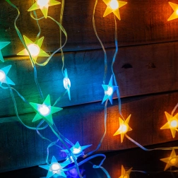 Pametna RGB LED svetlobna veriga z zvezdicami USB 5 m Bluetooth