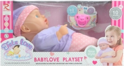 Dojenček z zvoki in mehkim telescem, 27 cm