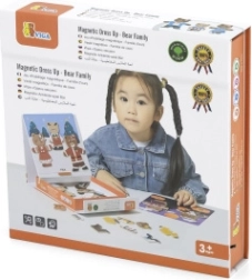 Leseno magnetno oblačenje Viga – medvedja družina