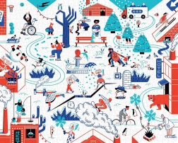 Zimski puzzle 1000 koščkov