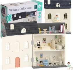 CLASSIC WORLD Lesena hišica za punčke Vintage