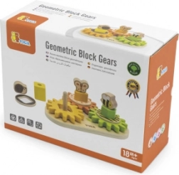 Leseni motorični sortirnik z zobniki Viga