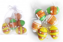 Dekorativna plastična jajčka pobarvana 6 cm