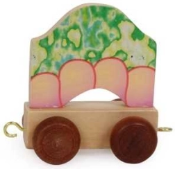 Small Foot abecedni vagonček – zmajevo telo