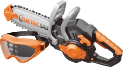 Motorna žaga z zaščitnimi očali