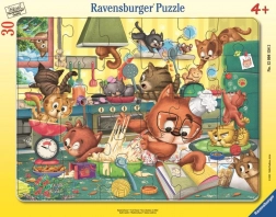 Ravensburger sestavljanka Mačja norost 30 kosov