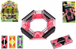 Antistresna sestavljanka pravokotnik s kroglicami, plastika 4 × 8 cm