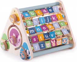 Bigjigs Toys leseni aktivni trikotnik z živalmi