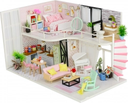 Miniaturna hišica Annina rožnata melodija