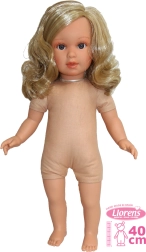 Realistična punčka Lucija 40 cm z mehkim tekstilnim telesom